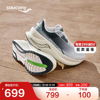 saucony 索康尼 凌迅SHIFT FLOW缓震跑步鞋运动休闲鞋男女灰兰40.5