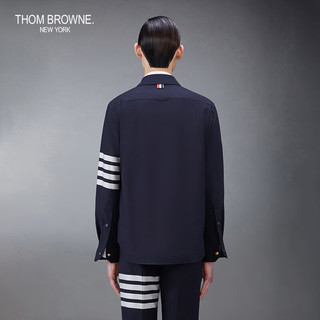 THOM BROWNE男士经典四条纹衬衫夹克外套 海军蓝（偏大） 4