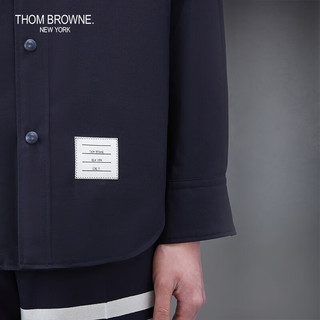 THOM BROWNE男士经典四条纹衬衫夹克外套 海军蓝（偏大） 4