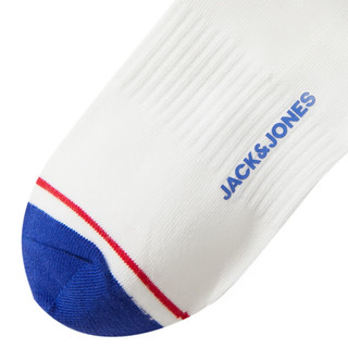 杰克琼斯 杰克·琼斯（JACK&JONES）NBA联名男舒适时尚潮流百搭字母运动长筒袜子单双装男22331Q027 A06本白色 L