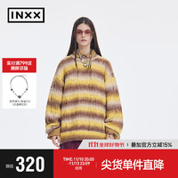 INXX 英克斯 Standby 潮牌冬圆领条纹针织衫毛衣XMD4061715 黄色 L