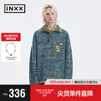 英克斯（inxx）Standby 潮牌冬POLO领套头针织衫毛衣XMD4061574 蓝色-1 S
