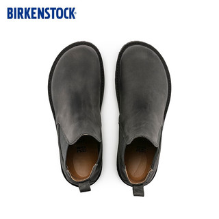 BIRKENSTOCK中性款牛皮绒面革休闲鞋Stalon系列 灰色男款1017319 41