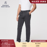 布克兄弟（BrooksBrothers）男士新灯芯绒弹力修身斜纹休闲长裤 8003-木炭色 29/32