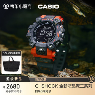 CASIO 卡西欧 G-SHOCK GW-9500 MUDMAN系列液晶泥王太阳能手表防泥防沙男表 GW-9500-1A4PR-六局电波