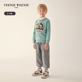 Teenie Weenie Kids小熊童装男童银狐绒领套头卫衣 煤灰色 160cm