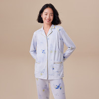 婧麒（JOYNCLEON）云慕丝月子服秋冬产后喂奶家居服套装哺乳睡衣春秋女 诺曼海底 XXL
