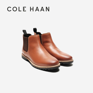 COLE HAAN 歌涵 colehaan/歌涵 男士皮靴 皮革英伦风切尔西靴短靴C37590 棕色-C37590 40.5