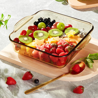 VISIONS 2L康宁耐热琥珀色玻璃烤盘