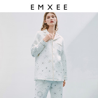 EMXEE 嫚熙 秋冬季空气棉月子服哺乳睡衣产妇保暖夹棉产后家居服套装