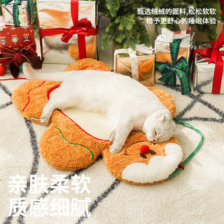 zeze姜饼人猫抓板猫抓垫猫咪睡垫猫抓板窝猫爪窝 圣诞姜饼人抓垫