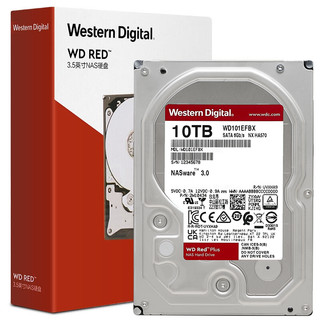 西部数据 红盘系列 3.5英寸NAS硬盘 10TB (PMR、7200rpm、256MB) WD101EFBX