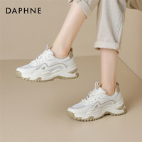 达芙妮 百搭休闲鞋女2024春秋新款老爹鞋时尚厚底单鞋松糕运动鞋