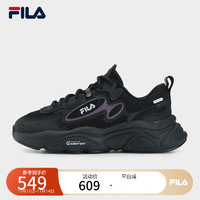 FILA 斐乐MARS 1S+女鞋复古运动鞋跑步鞋火星鞋 黑-BK 38