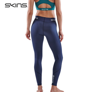 SKINS S1 7/8 Tights女士9分裤 基础压缩裤 跑步训练透气速干长裤