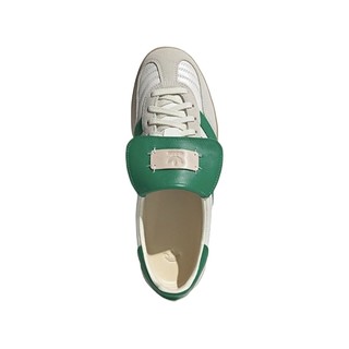 adidas ORIGINALS Foot Industry Gazelle Indoor联名款 中性运动板鞋 ID3518 白/绿 38