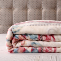 FUANNA 富安娜 毛毯加厚冬季毯子床单双层绒毯保暖卧室铺床沙发盖毯午休毯