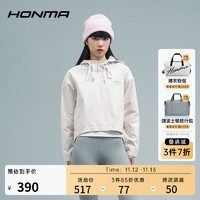 HONMA【活力系列】明星同款高尔夫服饰女士连帽外套休闲 浅粉 M