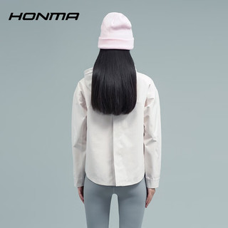 HONMA【活力系列】明星同款高尔夫服饰女士连帽外套休闲 浅粉 M