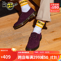 Dr.Martens 马丁（DR.MARTENS）1461 通勤简约时尚百搭灯芯绒男款3孔马丁单鞋 深红色 42