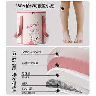 儿童泡脚桶过小腿可折叠宝宝洗脚盆家用便携式足浴加厚深