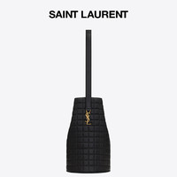 SAINT LAURENT 圣罗兰 女士羊皮革单肩包 763342AABVP1000 黑色 中号