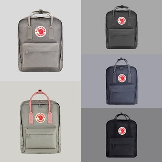 北极狐 FJALLRAVEN北极狐双肩包Kanken背包超轻大容量露营双肩包23510 021/312雾灰/粉色 16L