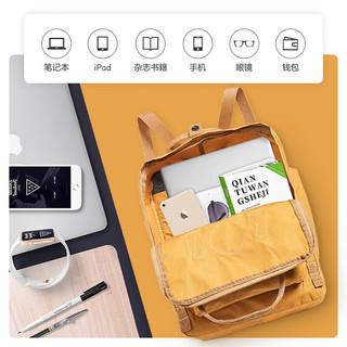 北极狐 FJALLRAVEN北极狐双肩包Kanken背包超轻大容量露营双肩包23510 021/312雾灰/粉色 16L