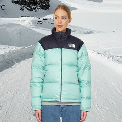 THE NORTH FACE 北面 TNF 1996 Nuptse女羽绒服 DWR700蓬鹅绒 6R7-青色