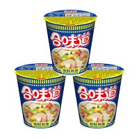 88VIP：CUP NOODLES 合味道 NISSIN/日清方便面合味道海鲜风味代餐零食夜宵泡面76g×3杯