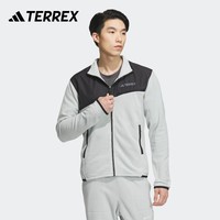 adidas 阿迪达斯 官方TERREX男装新款加绒加厚户外抓绒运动夹克外套