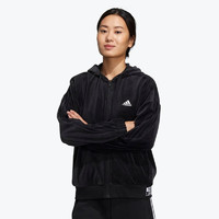 adidas 阿迪达斯 外套女装冬季休闲舒适运动夹克HG1845黑色