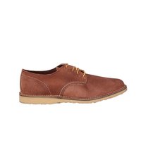 RED WING 红翼 Shoes红翼 3306 男士棕色皮革复古D头系带皮鞋德比鞋 US 7 棕色