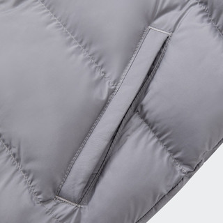 adidas阿迪达斯轻运动男女小童儿童冬季运动保暖连帽棉服 灰色 110CM