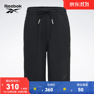 Reebok锐步2023男子经典运动休闲宽松短裤 黑色 XL