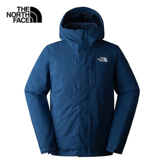 北面（The North Face）三合一冲锋衣男户外防风保暖外套含内胆两件套 926/蓝色 3XL/190
