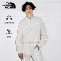 北面（The North Face）UE女防泼水防风宽松拉链外套户外休闲夹克反光832P N3N/白色 M/165/92A