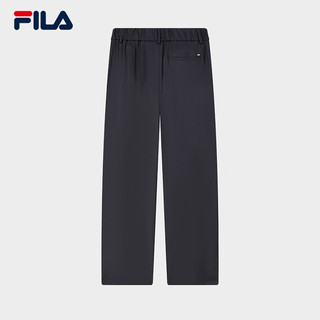 FILA 斐乐女士梭织长裤时尚休闲基础简约直筒裤 传奇蓝-NV 175/74A/XL