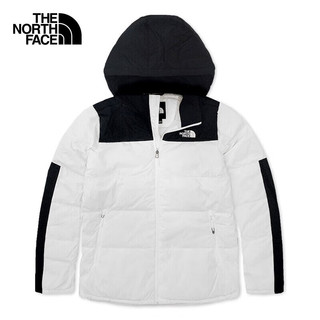 The North Face北面羽绒服男装秋冬防风防寒550蓬保暖拼色鹅绒羽绒夹克外套 FN4/白色 XXL