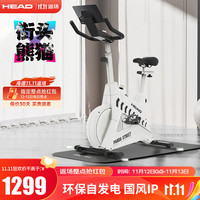 海德动感单车家用智能调阻磁控运动器材室内静音自行车车 白熊猫/自发电款/APP免费课程