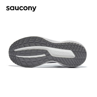 saucony 索康尼 澎湃2防泼水跑步鞋男女减震跑步鞋慢跑运动鞋灰绿39