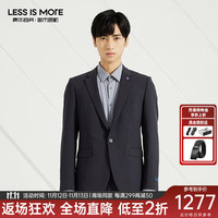 利郎轻时尚男装【双色TR】西服套装男商务西装正装二件套Q3QXF11 灰蓝 165