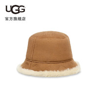 UGG男士休闲舒适帽子简约盆帽时尚渔夫帽 22620 CHE | 栗色 L/XL