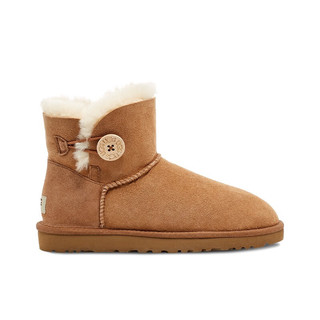 UGG Classic Bailey 经典贝莉系列 女士休闲舒适平底纽扣雪地靴 1016422 栗色 38