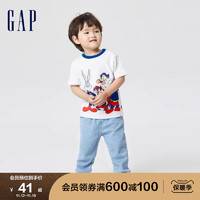 【DC联名】Gap男幼童短袖T恤667200儿童装运动上衣