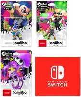 Nintendo 任天堂 amiibo Splatoon 系列 3种套装(男孩・男孩・乌贼)