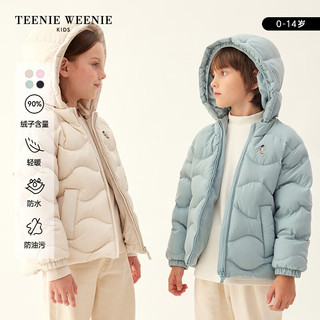 Teenie Weenie Kids小熊童装男女童宝宝23轻暖连帽羽绒服 黑色 140cm
