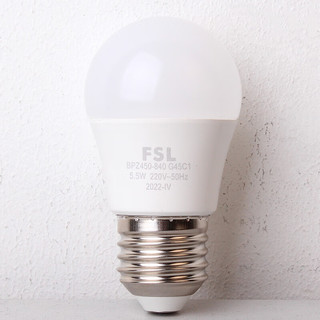 FSL 佛山照明 LED球泡5.5W大口G45节能灯泡E27白光6500K明珠三代