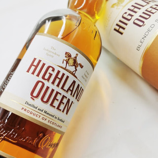 HIGHLAND QUEEN高地女王苏格兰威士忌 波本桶3年调配洋酒700ML*2瓶装