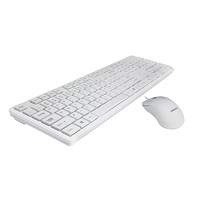 PHILIPS 飞利浦 有线鼠标白色键盘套装 游戏办公USB笔记本电脑防水键鼠套件